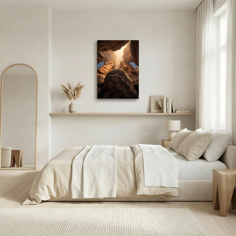 «Golden Canyon Rock Formation», art mural sur toile, 36"H x 24"W