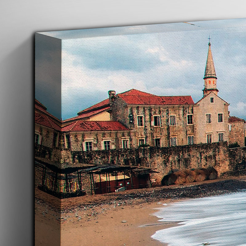Seascape Montenegro Beach Photographic - Wrapped Canvas, 50cm H x 76cm W