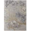 Tapis de couloir abstrait en polyester 2 pi 6 po x 8 pi tissé à la machine Abstract-804462993