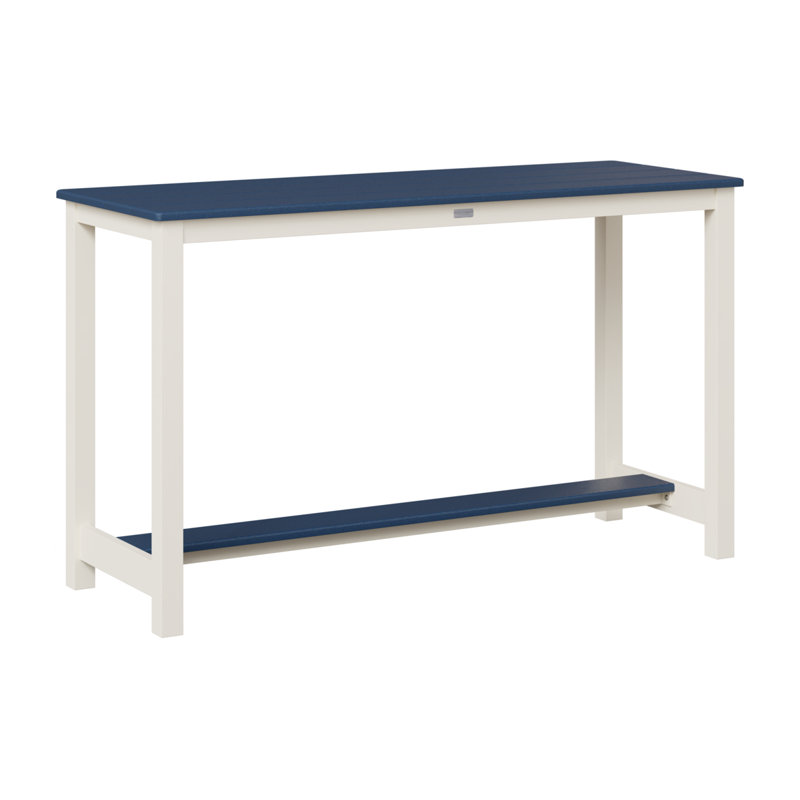 Table de balcon en aluminium Berlin Gardens, Navy Blue, H 35,5 po x l 60 po x P 22 po