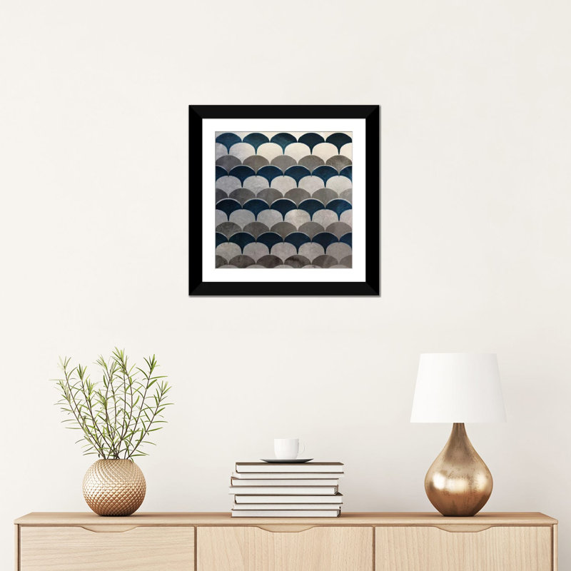« silver spark », reproduction d’impression sur toile, H 24 po x l 24 po x P 1 po, Papier avec cadre noir, Blanc