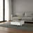 Berd White Coffee Table with Drawer and Metal Legs, Compact Design, White