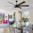72 Inch Black Chandelier Ceiling Fan with Dimmable LED Light and Remote , 6 Speed DC Motor Large Crystal Ceiling Fan for Living Room-437049023