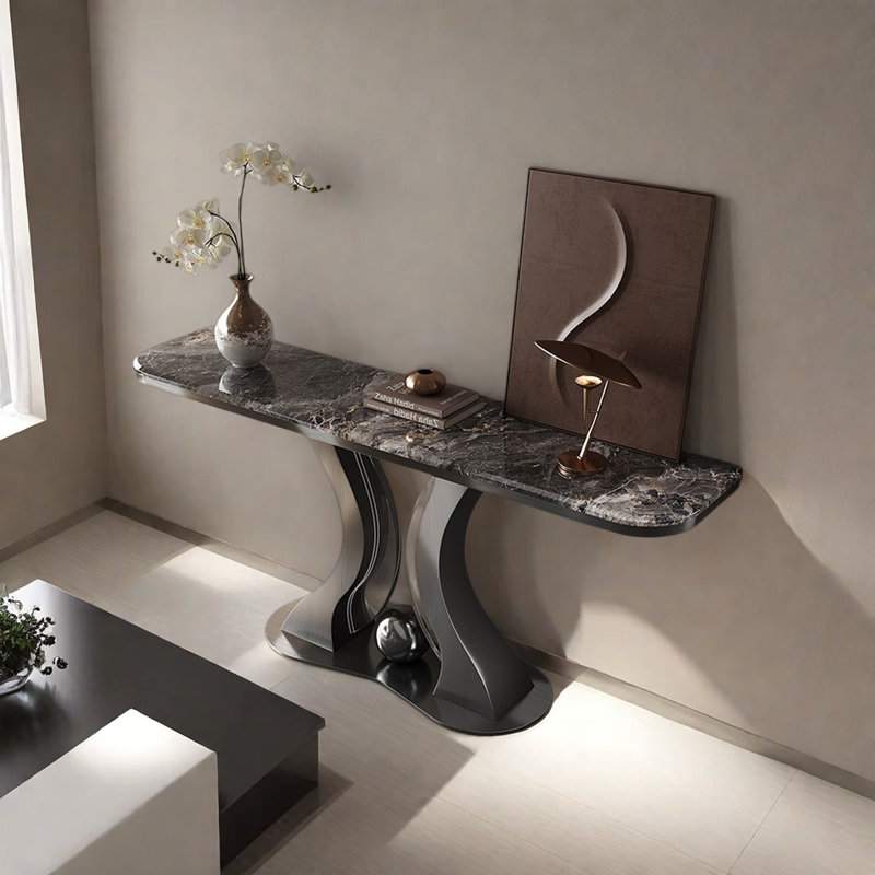 Console Modern Minimalist Luxury Art, H 33,46 po x l 59,06 po x P 13,78 po