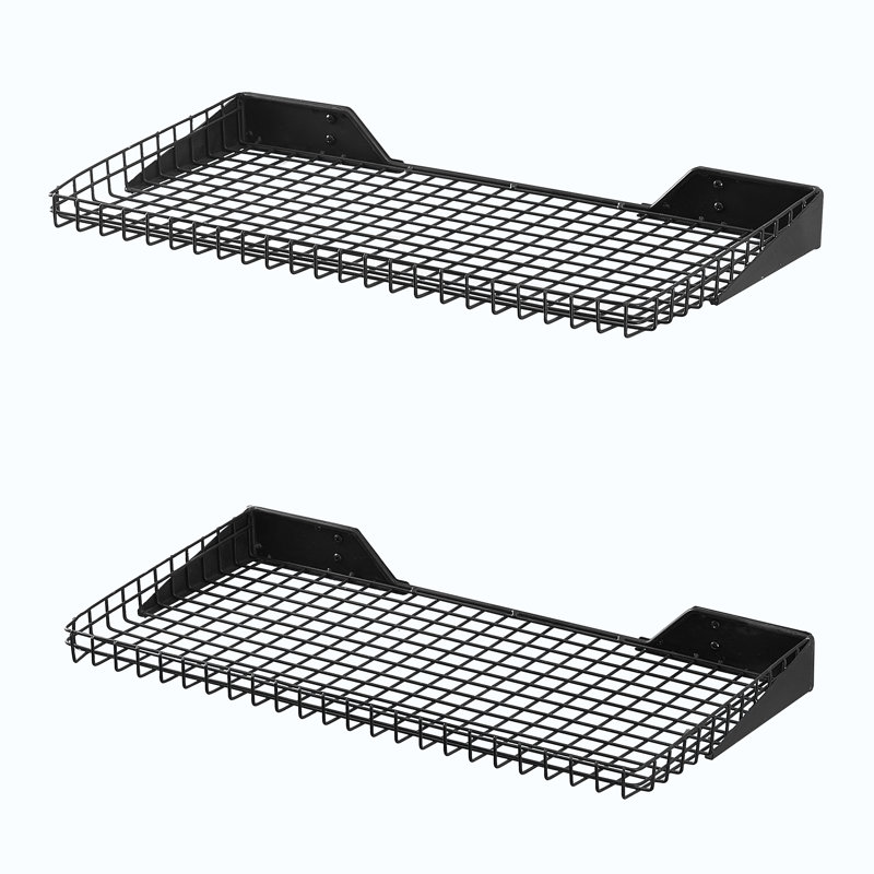 Ensemble de 2 tablettes murales de garage 24 po x 12 po LUGO, noir