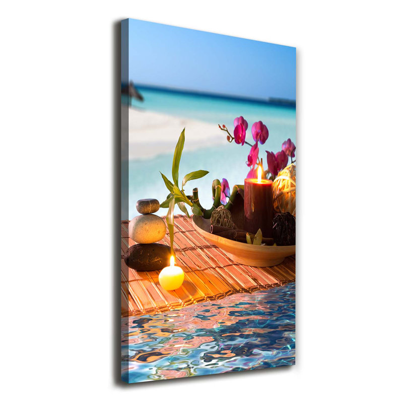Orchid And Bamboo - Wrapped Canvas Print