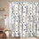 Doodle Christmas Trees Forest Gift Shower Curtain with 12 Hooks