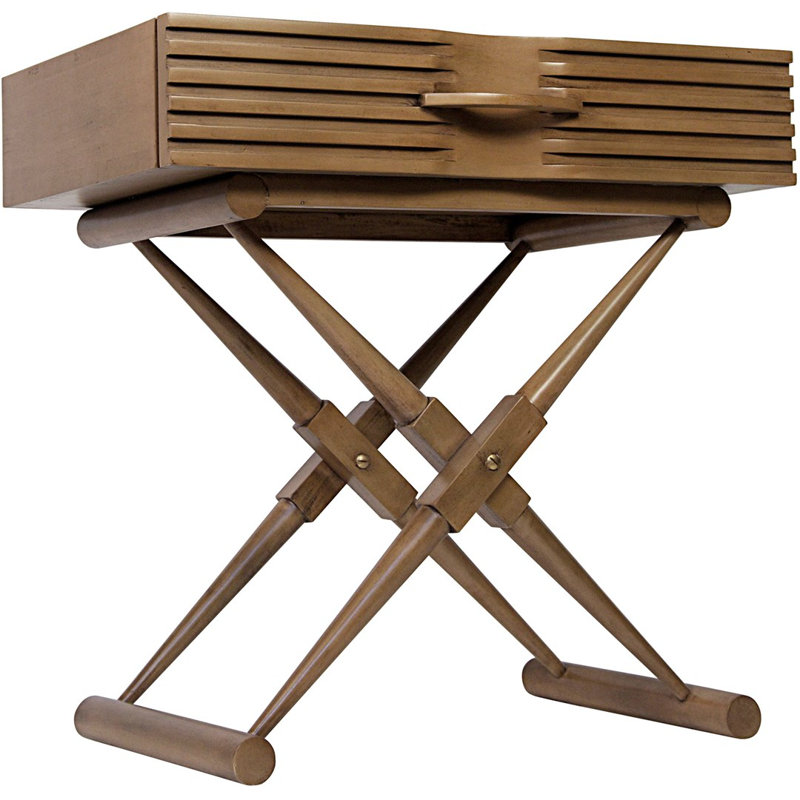 Zanta End Table, Saddle Brown