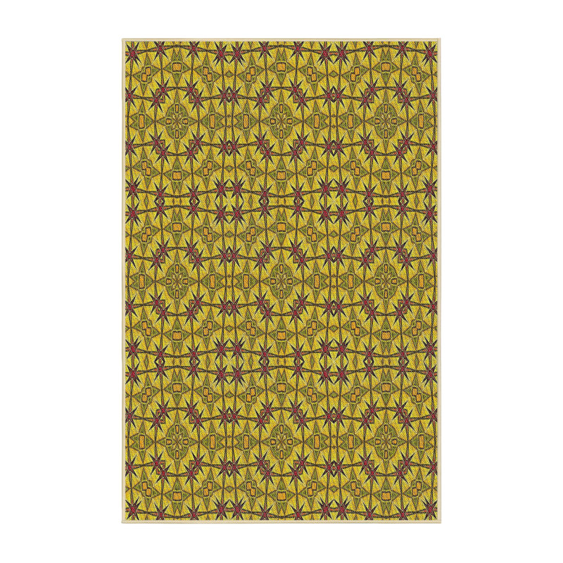 Tapis de zone verte à motif Drumrankin, Rectangle 2 pi x 4 pi