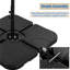 7.9kg Plastic Free Standing Umbrella Base