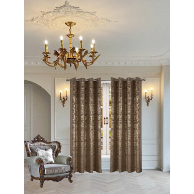 Ensemble de rideaux 100% velours doux occultant, 2 panneaux