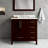 Tristam 36 " W Freestanding Standard Free Standing Single Double Single Vanity Bathroom Vanity With Marble Top-125796456-125796457