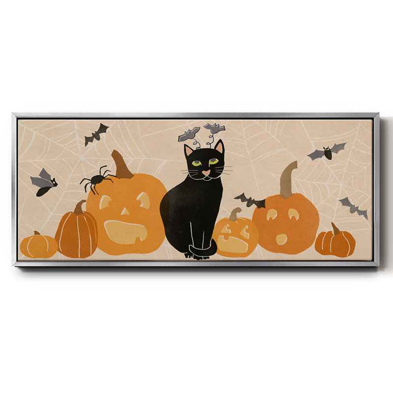 «Pumpkin Patch Cats Collection D», toile encadrée, H 24 po x l 60 po