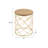Golden Side Table [MDF TOP+ METAL FRAME]