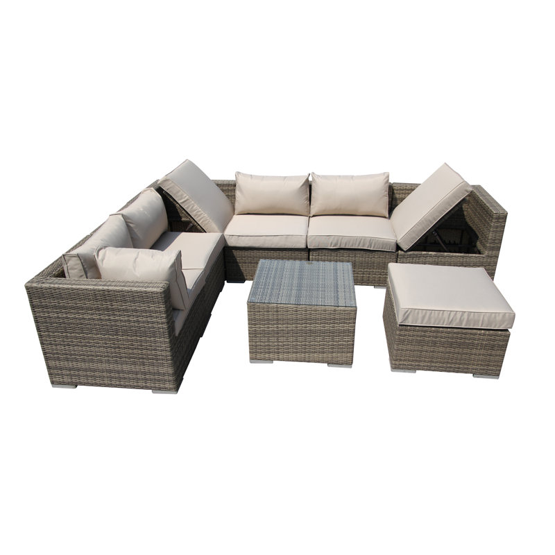 Halleh 7 - Person Conversation Set, Nature, Beige