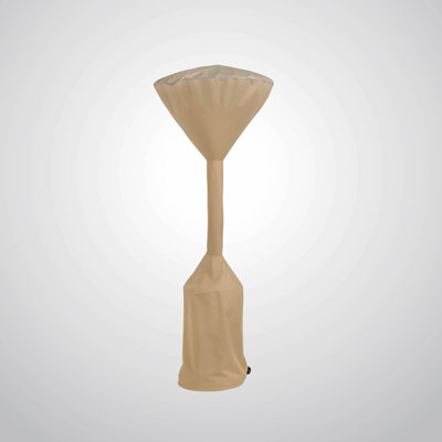 Modern Leisure Basics Stand-Up Patio Heater Cover, 30" Diameter x 18.5" Diameter x 94"H, Khaki