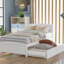 Lit plateforme simple avec lit gigogne