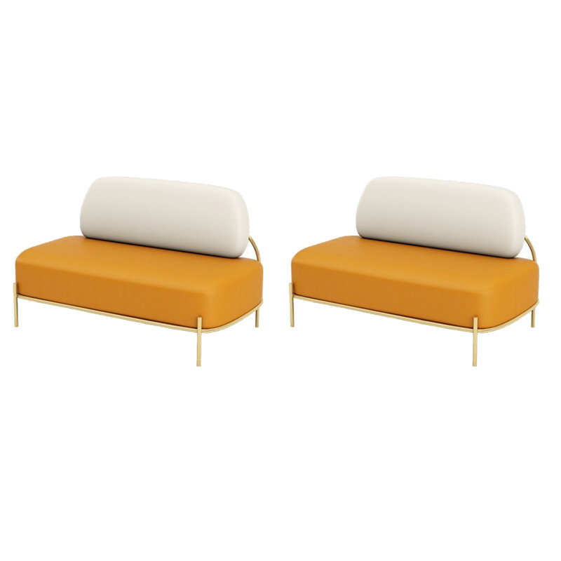 Banc rembourré en similicuir Light Luxury