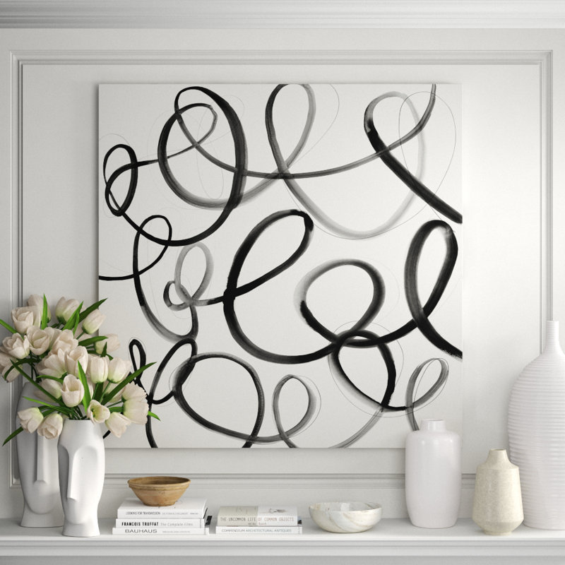 Heartbeat Note Giclee Print by Barclay Butera, 54" H x 54" W, Image Brush Gel