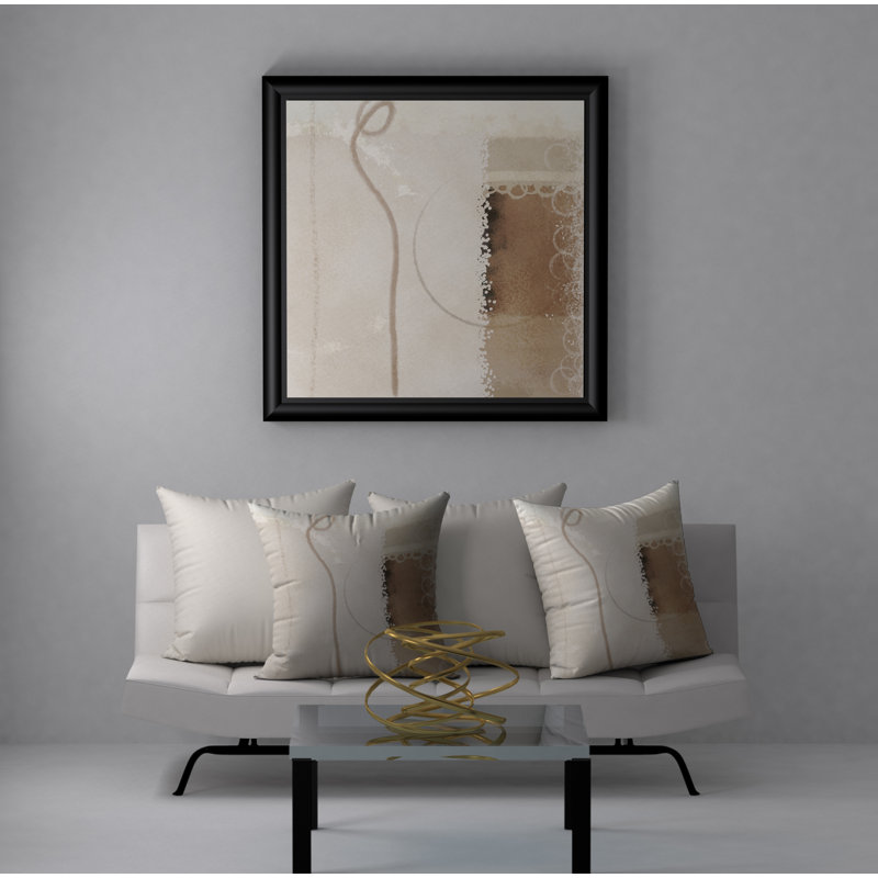 Abstract Reversible Throw Pillow, 20" x 20"