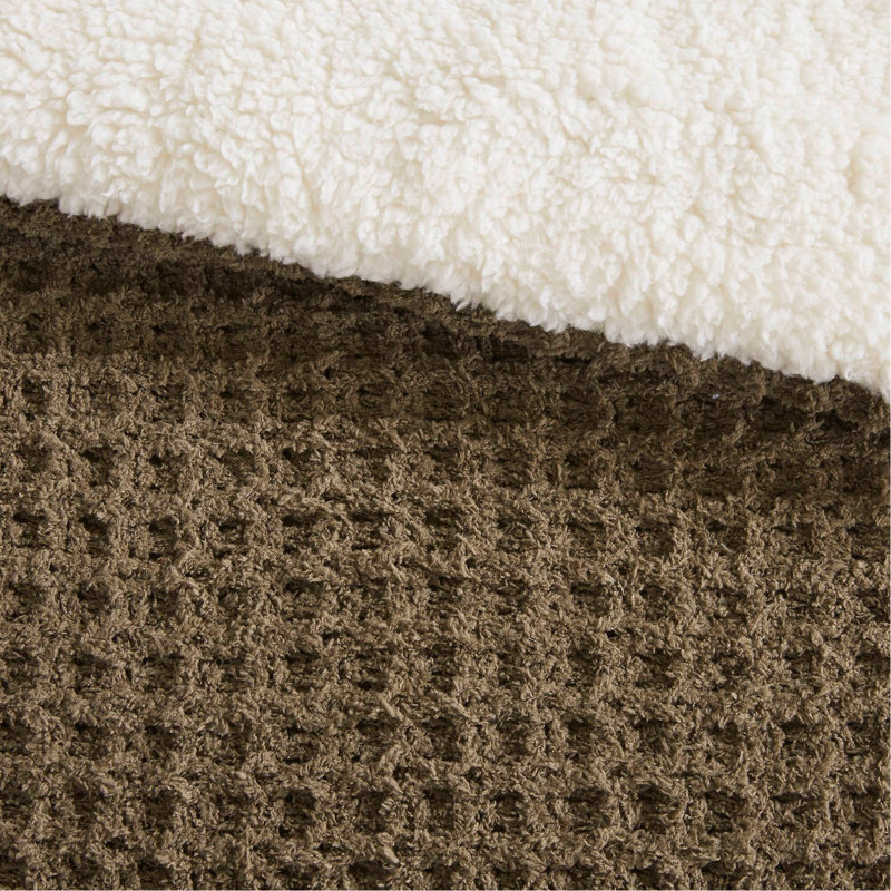 Ensemble d'édredon en chenille tricoté très grand