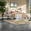 Grand lit escamotable peu encombrant, pin massif avec charge USB, solution pour maison moderne