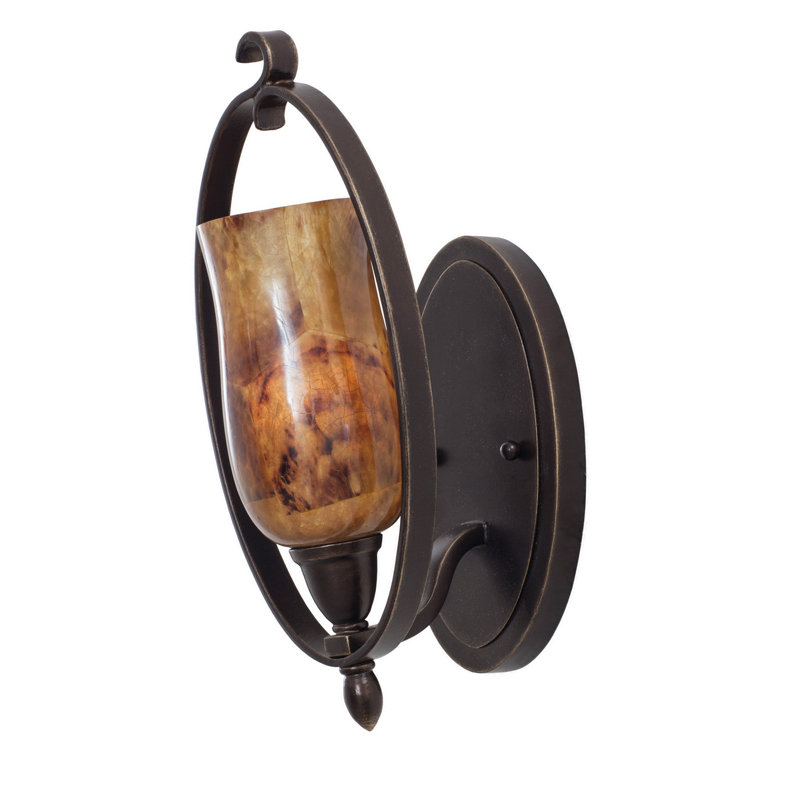Mateo Bath Sconce, Penshell, Hierloom Bronze