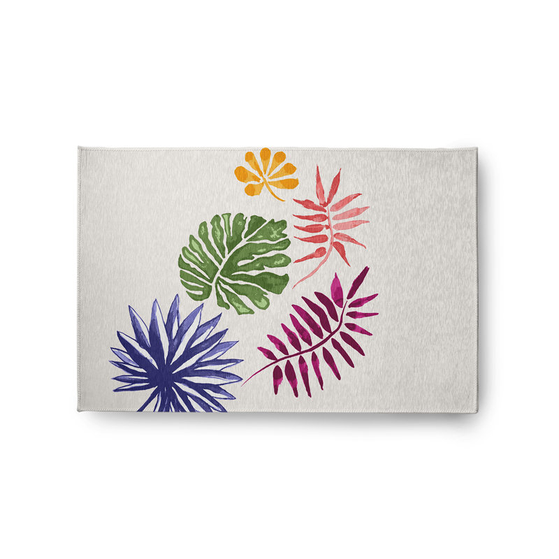 Jessenia Chenille Floral Indoor Rug, Rectangle 2' x 3'