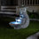 Pagoda Tiered Outdoor Fountain with 3 White LEDS