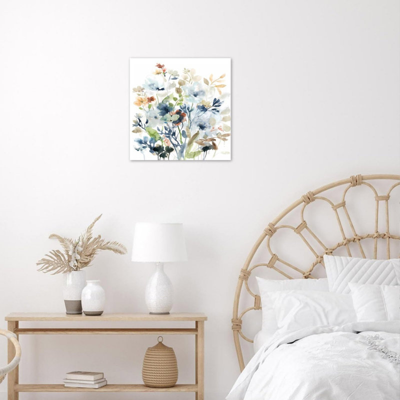 Art mural sur toile sauvage 16 "x 16" Wildflower