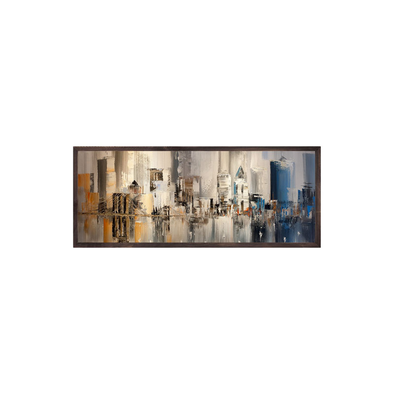 Élégante peinture encadrée décorative, 19,7 po x 47,2 po | Cadre 100% bois massif (épaisseur: 0,8 pouce) | Œuvre d'art durable en 100% panneau de fibres à densité moyenne (épaisseur: 0,1 pouce) | Impression numérique époustouflante pour la décoration de la maison ou du bureau