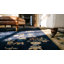 Wool Rectangle 1920s Hand Knotted Pile Blue Ivory Beige Cream White Antique Rug