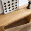 Console moderne 59,05 po avec tiroir pour le hall d'entrée avec un design à rayures verticales unique pour le vestibule du vestibule de salon, naturel-1824230709