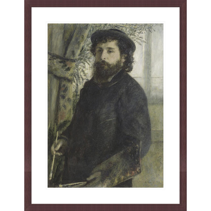 «Claude Monet» par Pierre-Auguste Renoir, impression giclée encadrée, H 29,5 po x l 22,7 po