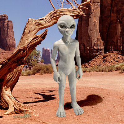 Grande statue extraterrestre extra-terrestre Out-of-this-World