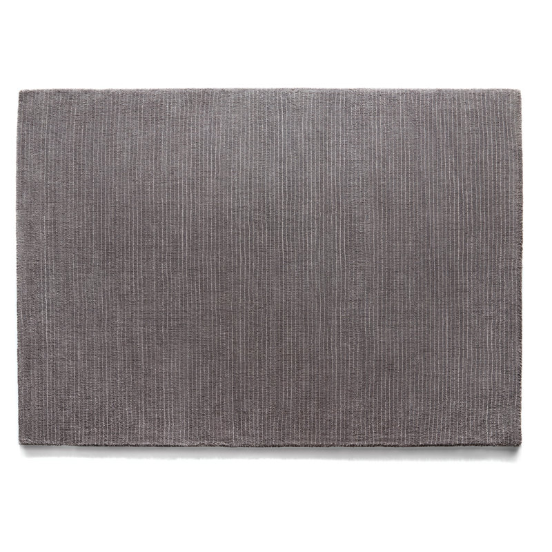 Renee Solid Colour Wool Hand Loomed Area Rug, Rectangle 160 x 230cm