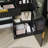  45.5" Fluted Makeup Vanity Desk With Mirror And Lights-1146482715