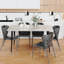 Funke Stone Top Metal Base Dining Table-1888359446