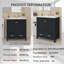 Meuble-lavabo autoportant de 30 po avec lavabo en céramique-3919962-3919960