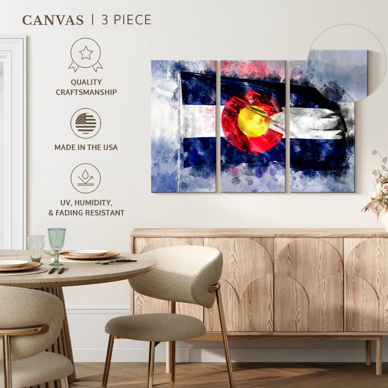 Drapeau du Colorado, H 14 po x l 23 po