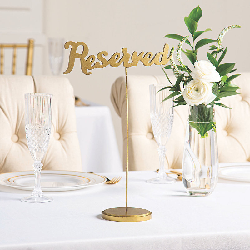 Wood Table Number
