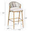 Ensemble de 2 sièges d'extérieur, assise de 30,25 po de hauteur, structure en aluminium, en forme de PE, finition érable, style moderne, rouille, largeur de 22,08 po, coussin d'eau avec 2, profondeur de 19,39, coussin, rembourrage en mousse