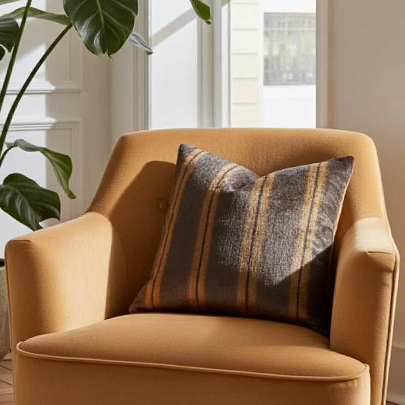 Lavish Mink Pillow Cover & Insert, Throw Pillow, 22" x 22"