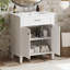 meuble-lavabo avec lavabo en céramique, porte à fermeture douce et tablettes réglables-738552165