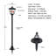 Paquet de 2 mini lampadaires de Noël 40 pouces pour l'extérieur