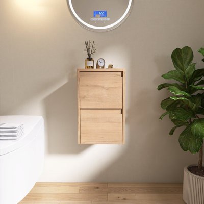 Vowar 12" Wall-Mounted Bathroom Cabinet With 2 Soft-Close Drawers