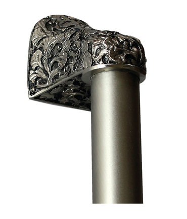 Florid Leaves 8" Center to Center Appliance Pull, 10'', Antique Brass