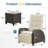 Adjustable Outdoor Lounge Chair With Backrest And Footrest, Non-Slip Legs And Weather-Resistant Cushions-1245431525