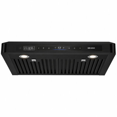 Hotte de cuisine sous-meuble de 76 cm (30 po) - Hotte de 900 pi³/min avec aspiration puissante, commandes vocales/gestuelles/tactiles, éclairage DEL, acier inoxydable