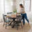 Sterling 45W Transitional Round Trestle Dining Table-105887098